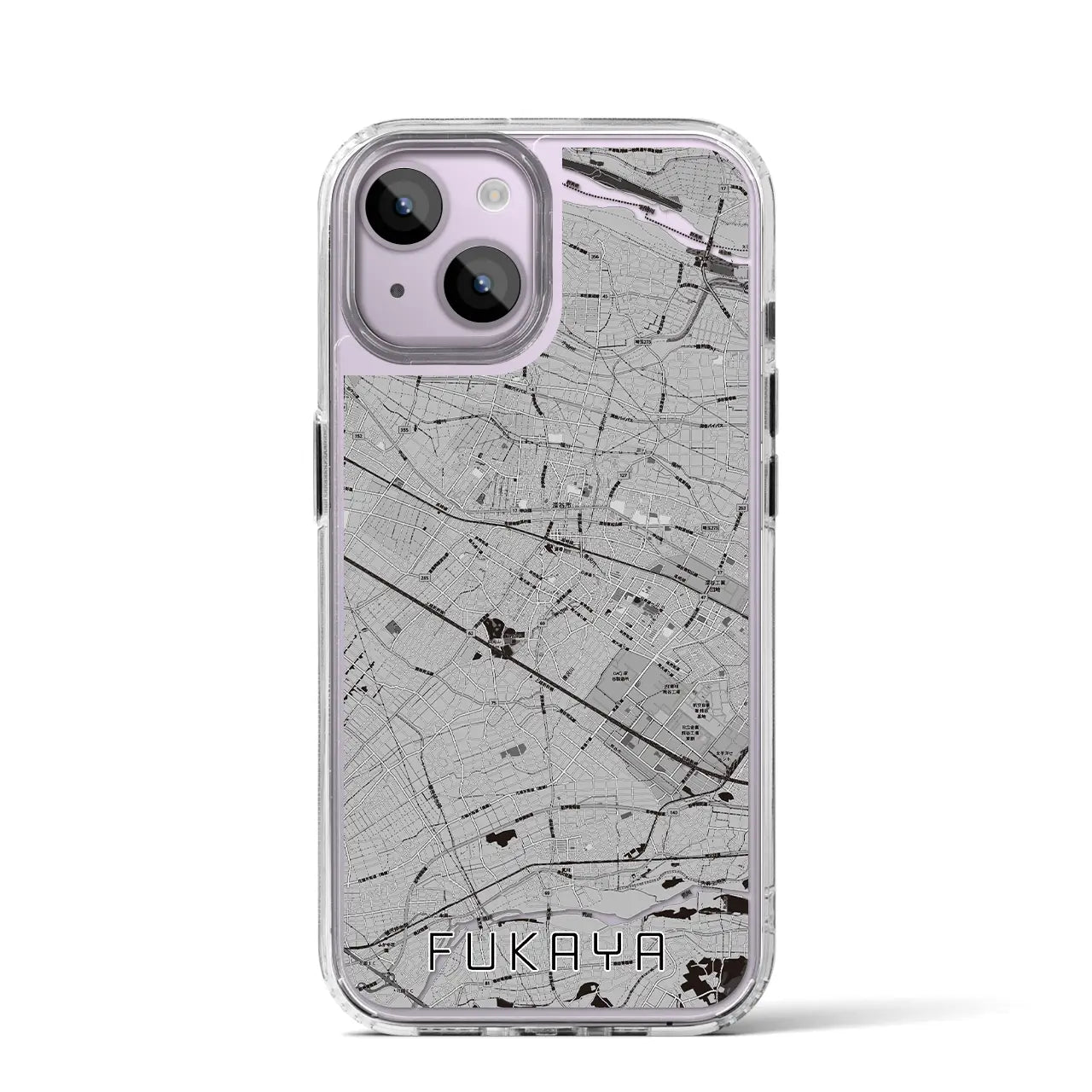 【深谷(埼玉県)】地図柄iPhoneケース(MagSafeタイプ)