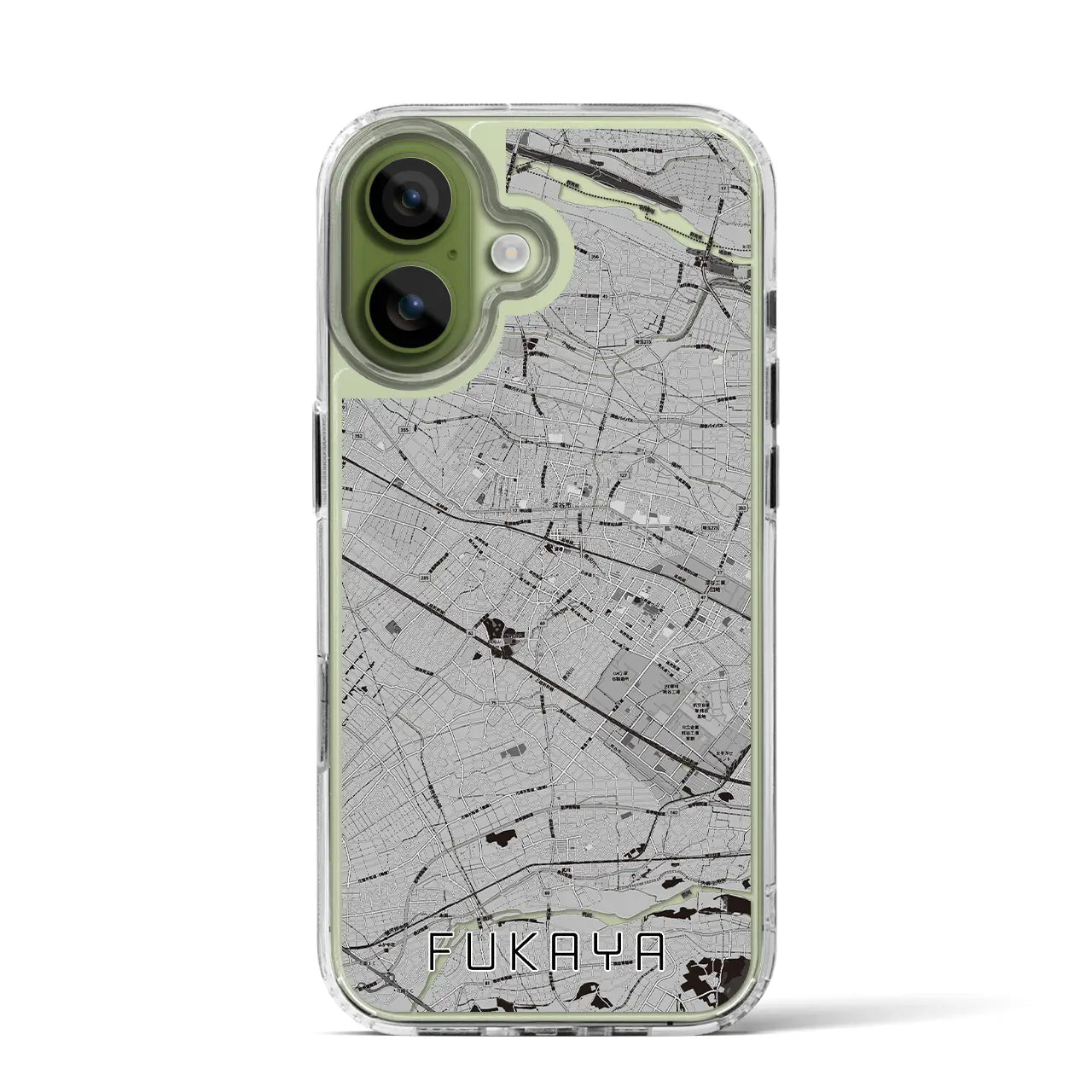 【深谷(埼玉県)】地図柄iPhoneケース(MagSafeタイプ)