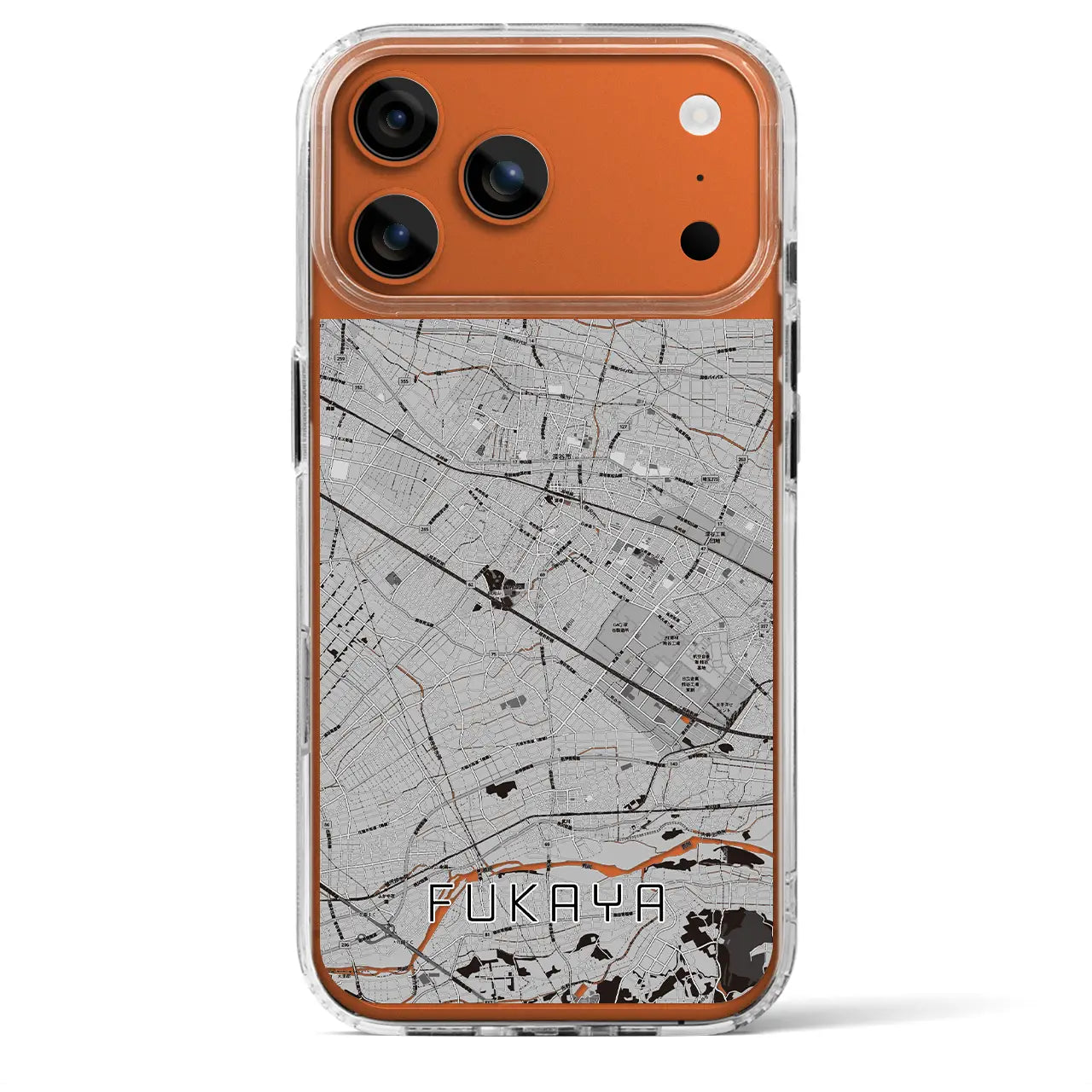 【深谷(埼玉県)】地図柄iPhoneケース(MagSafeタイプ)