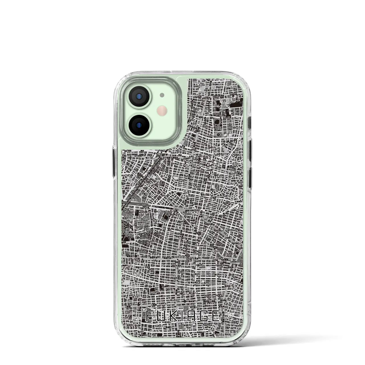 【吹上(愛知県)】地図柄iPhoneケース(MagSafeタイプ)