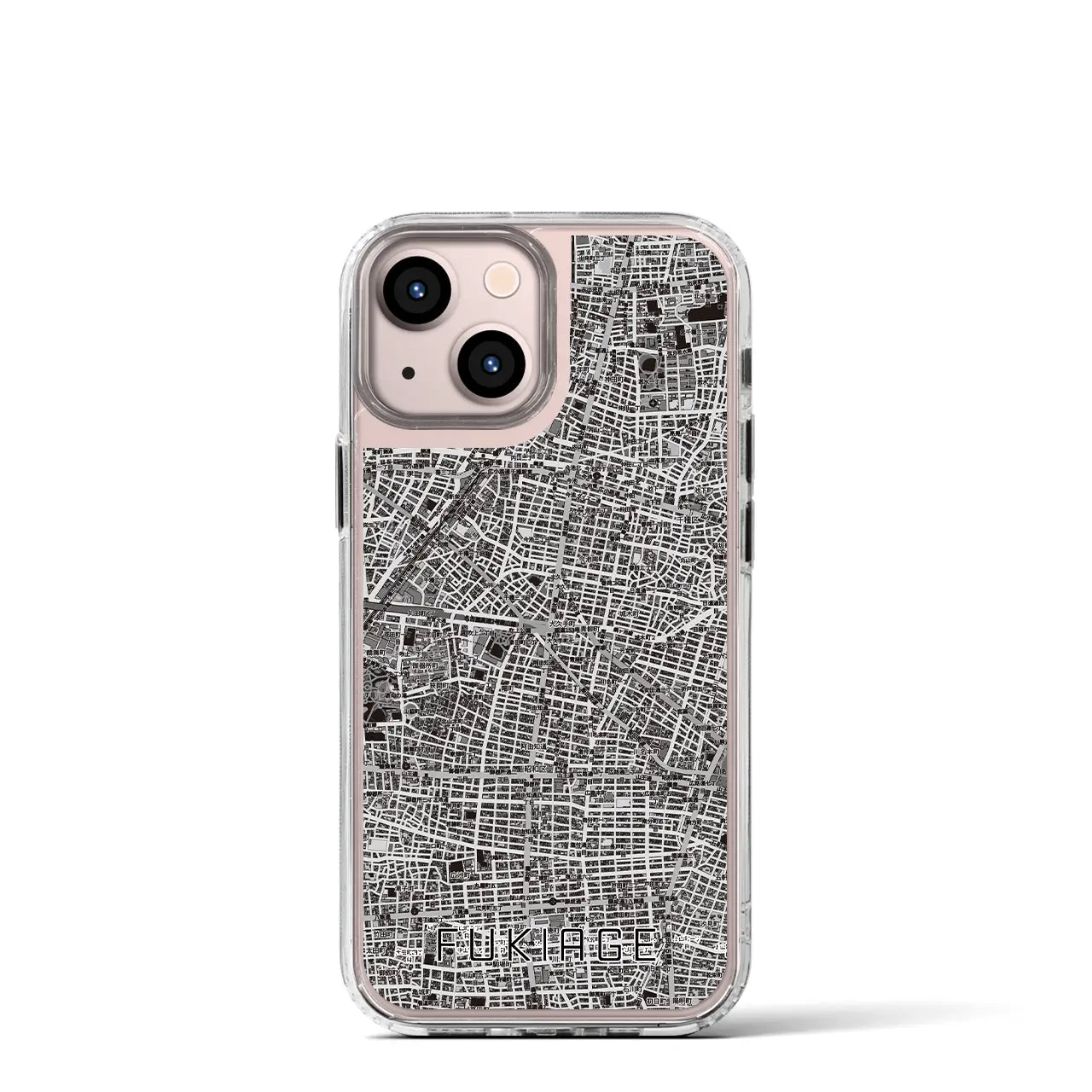 【吹上(愛知県)】地図柄iPhoneケース(MagSafeタイプ)