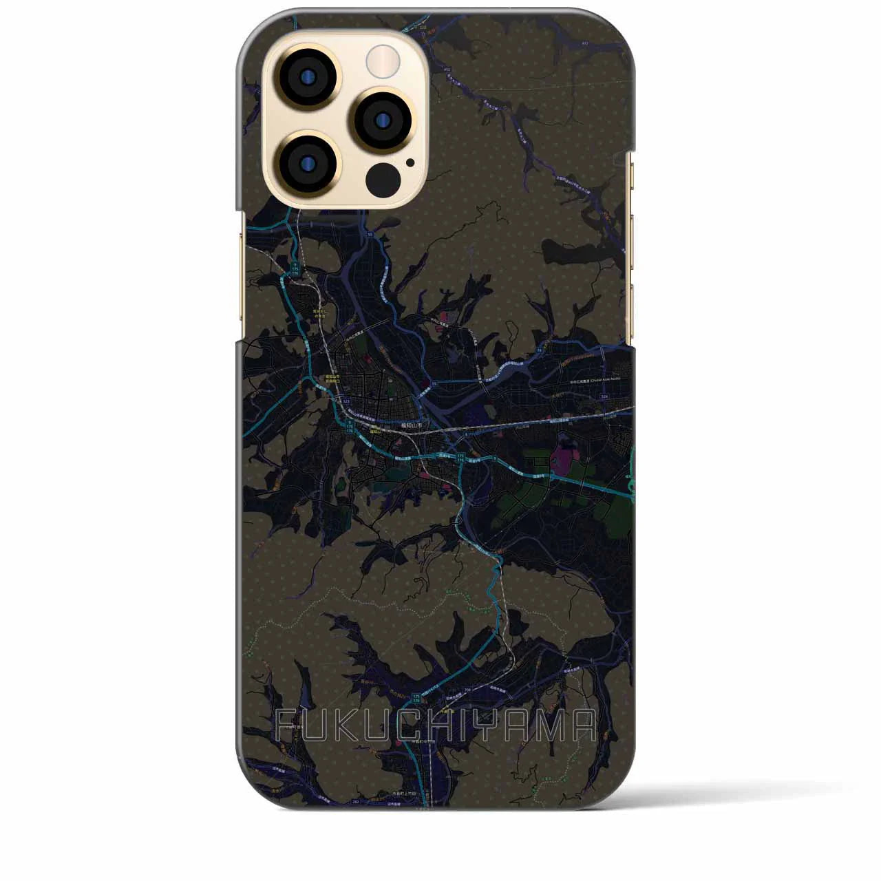 【福知山(京都府)】地図柄iPhoneケース(バックカバータイプ)