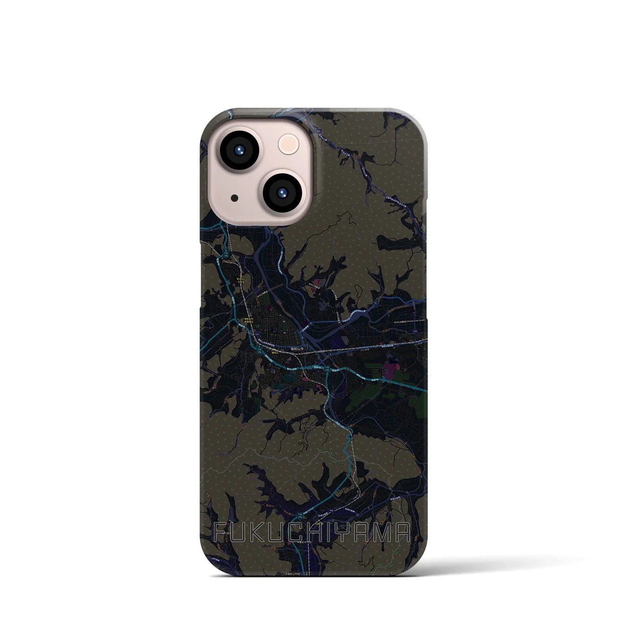 【福知山(京都府)】地図柄iPhoneケース(バックカバータイプ)