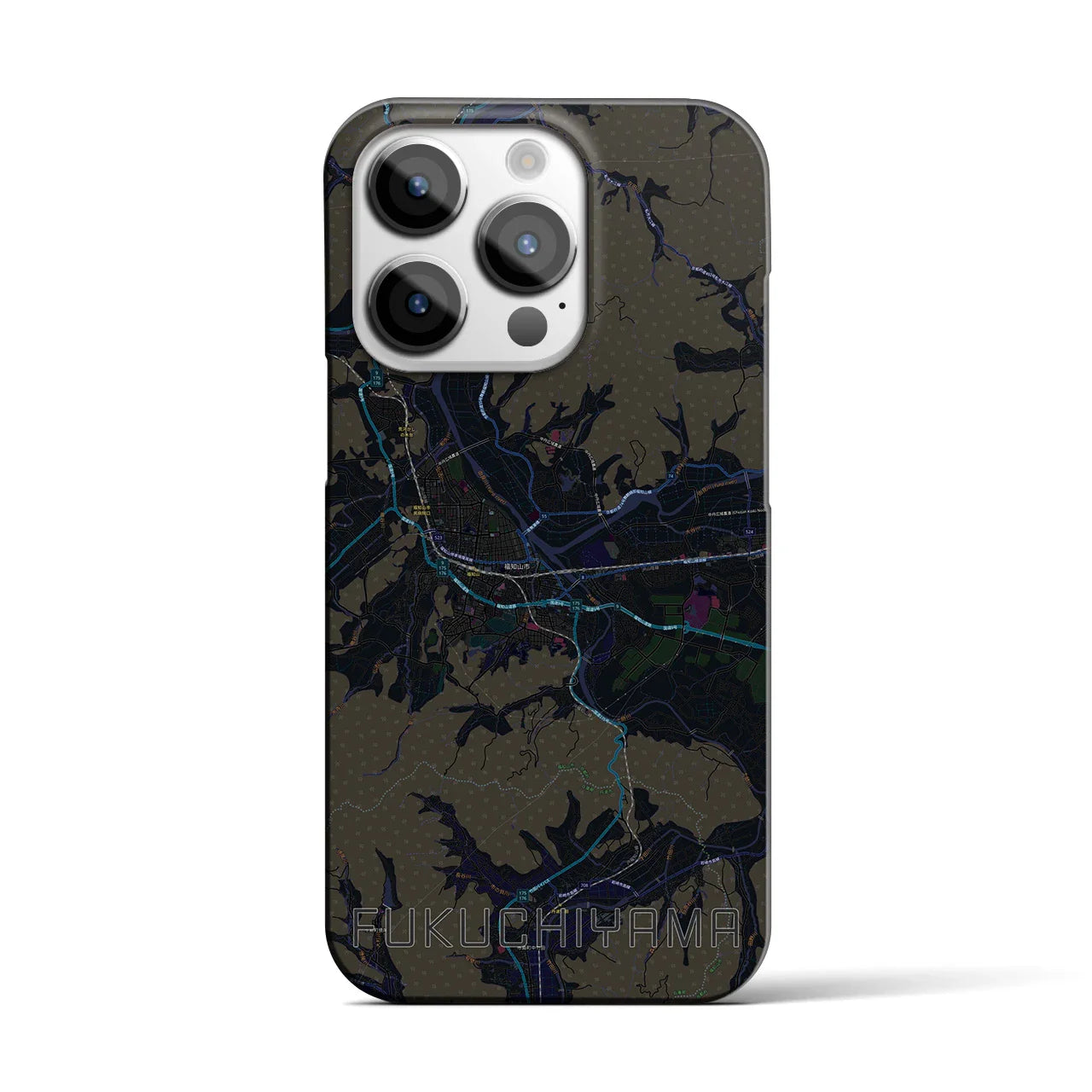 【福知山(京都府)】地図柄iPhoneケース(バックカバータイプ)