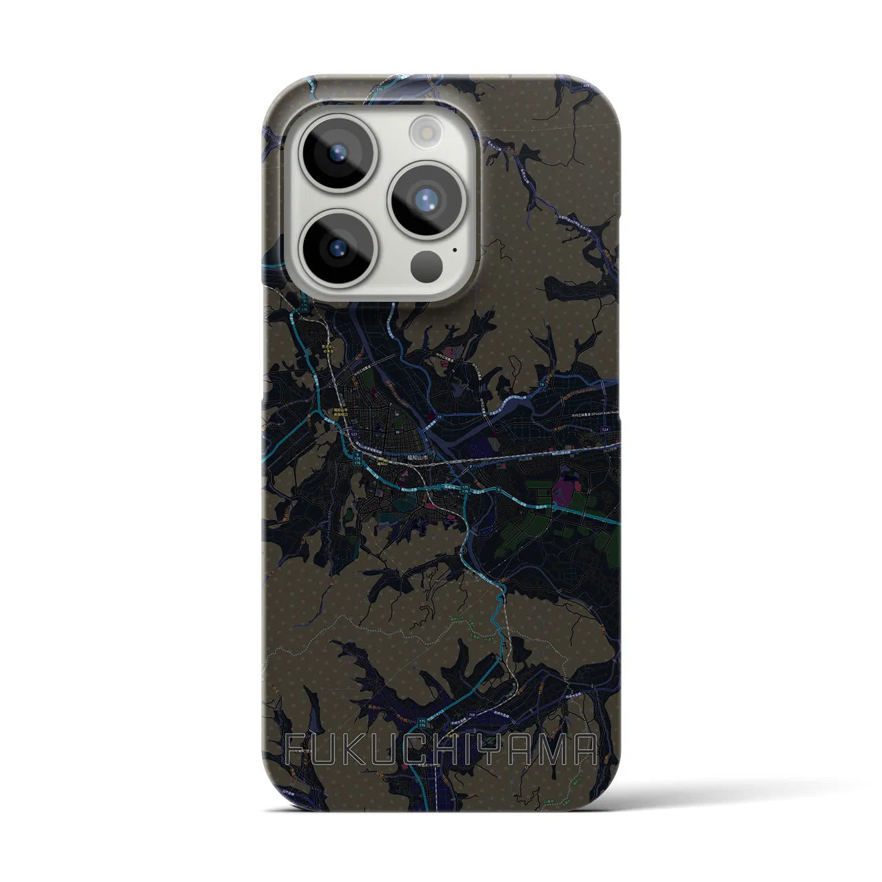 【福知山(京都府)】地図柄iPhoneケース(バックカバータイプ)