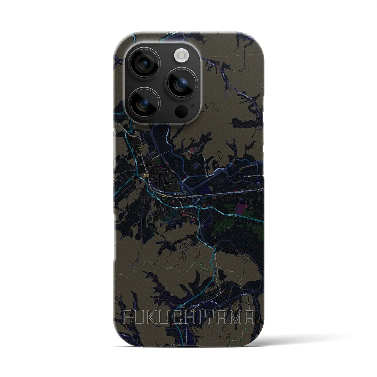 【福知山(京都府)】地図柄iPhoneケース(バックカバータイプ)