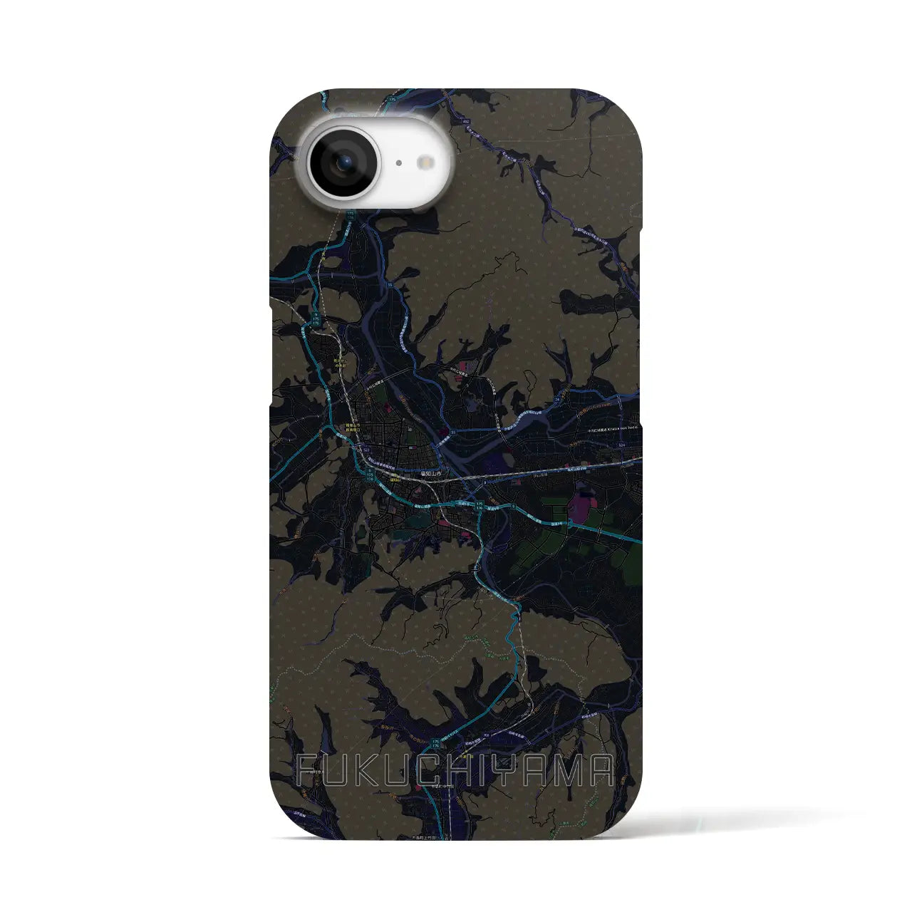 【福知山(京都府)】地図柄iPhoneケース(バックカバータイプ)