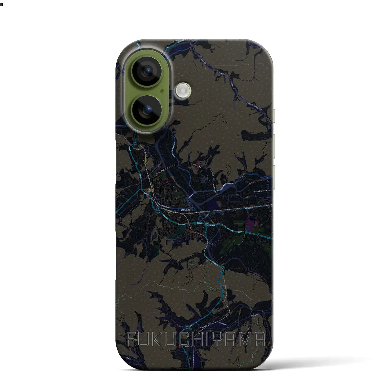 【福知山(京都府)】地図柄iPhoneケース(バックカバータイプ)