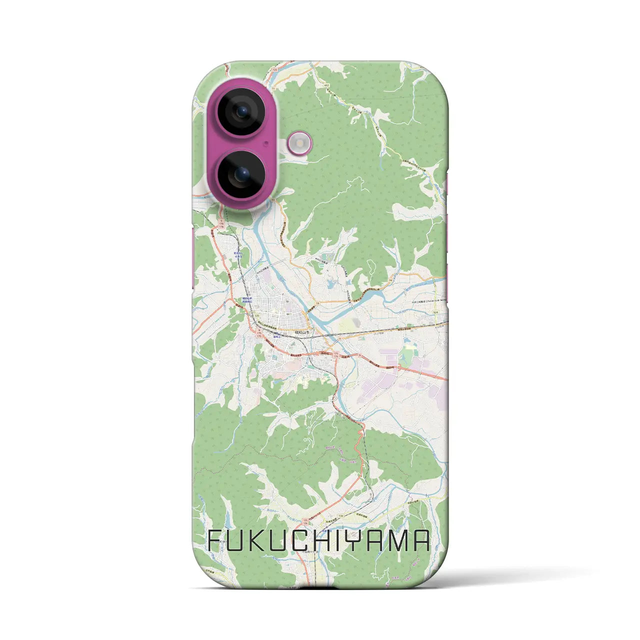 【福知山(京都府)】地図柄iPhoneケース(バックカバータイプ)