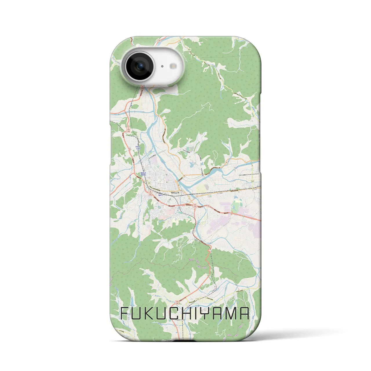 【福知山(京都府)】地図柄iPhoneケース(バックカバータイプ)