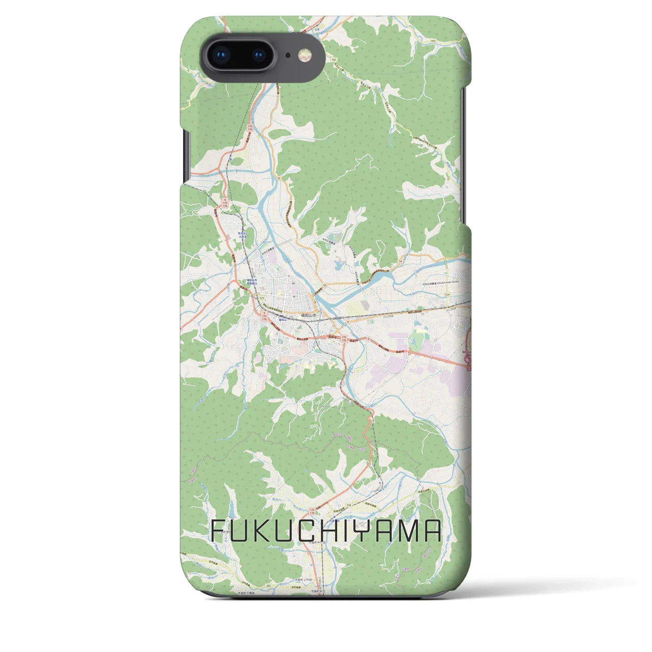 【福知山(京都府)】地図柄iPhoneケース(バックカバータイプ)