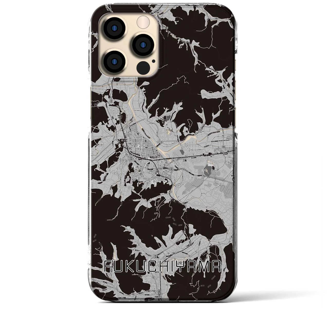 【福知山(京都府)】地図柄iPhoneケース(クリアタイプ)