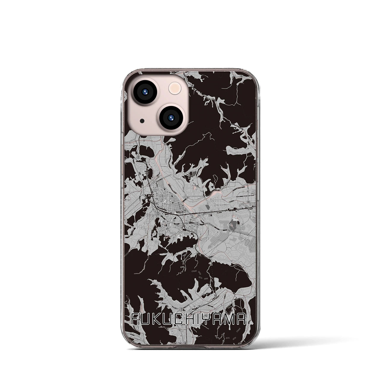 【福知山(京都府)】地図柄iPhoneケース(クリアタイプ)