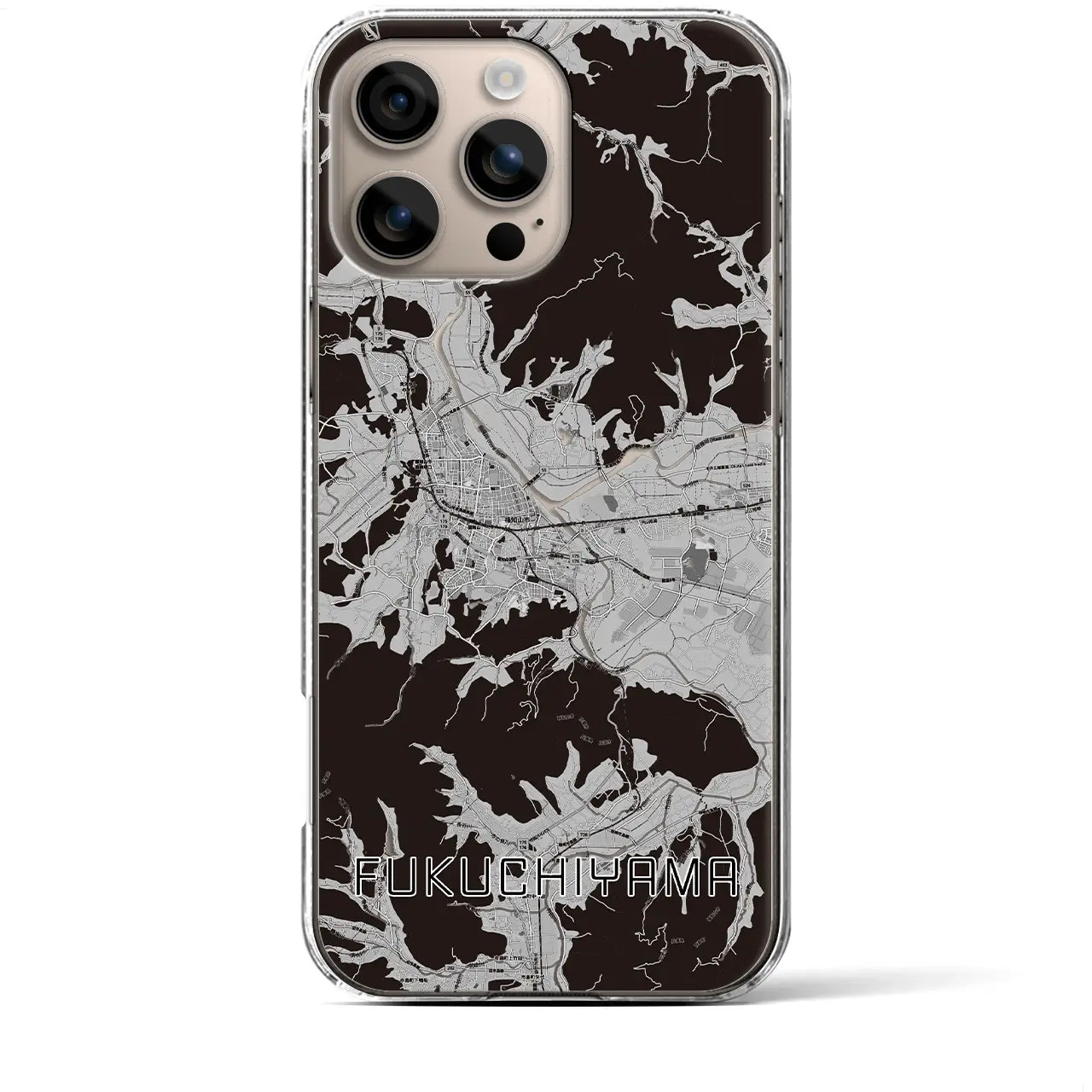 【福知山(京都府)】地図柄iPhoneケース(クリアタイプ)