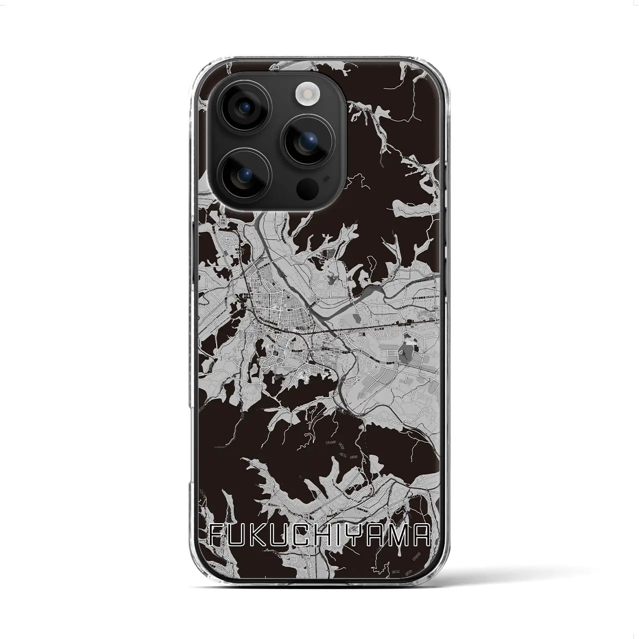 【福知山(京都府)】地図柄iPhoneケース(クリアタイプ)