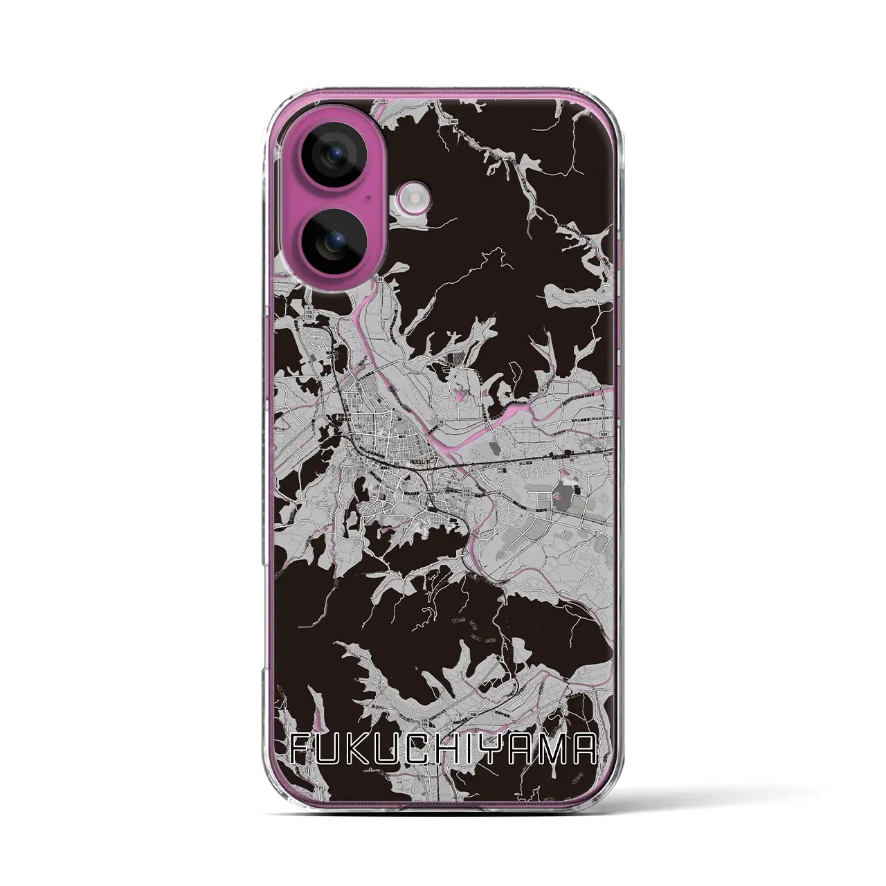 【福知山(京都府)】地図柄iPhoneケース(クリアタイプ)