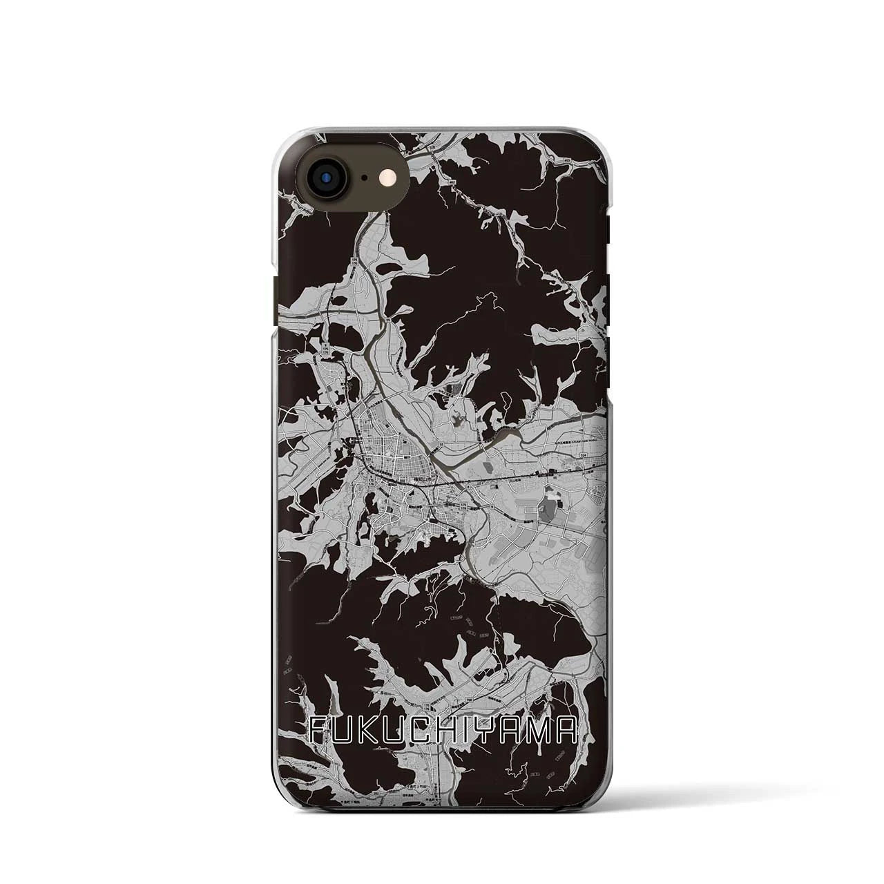 【福知山(京都府)】地図柄iPhoneケース(クリアタイプ)