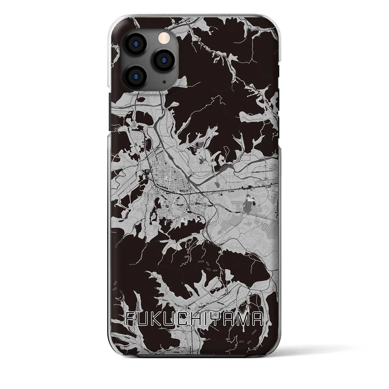 【福知山(京都府)】地図柄iPhoneケース(クリアタイプ)