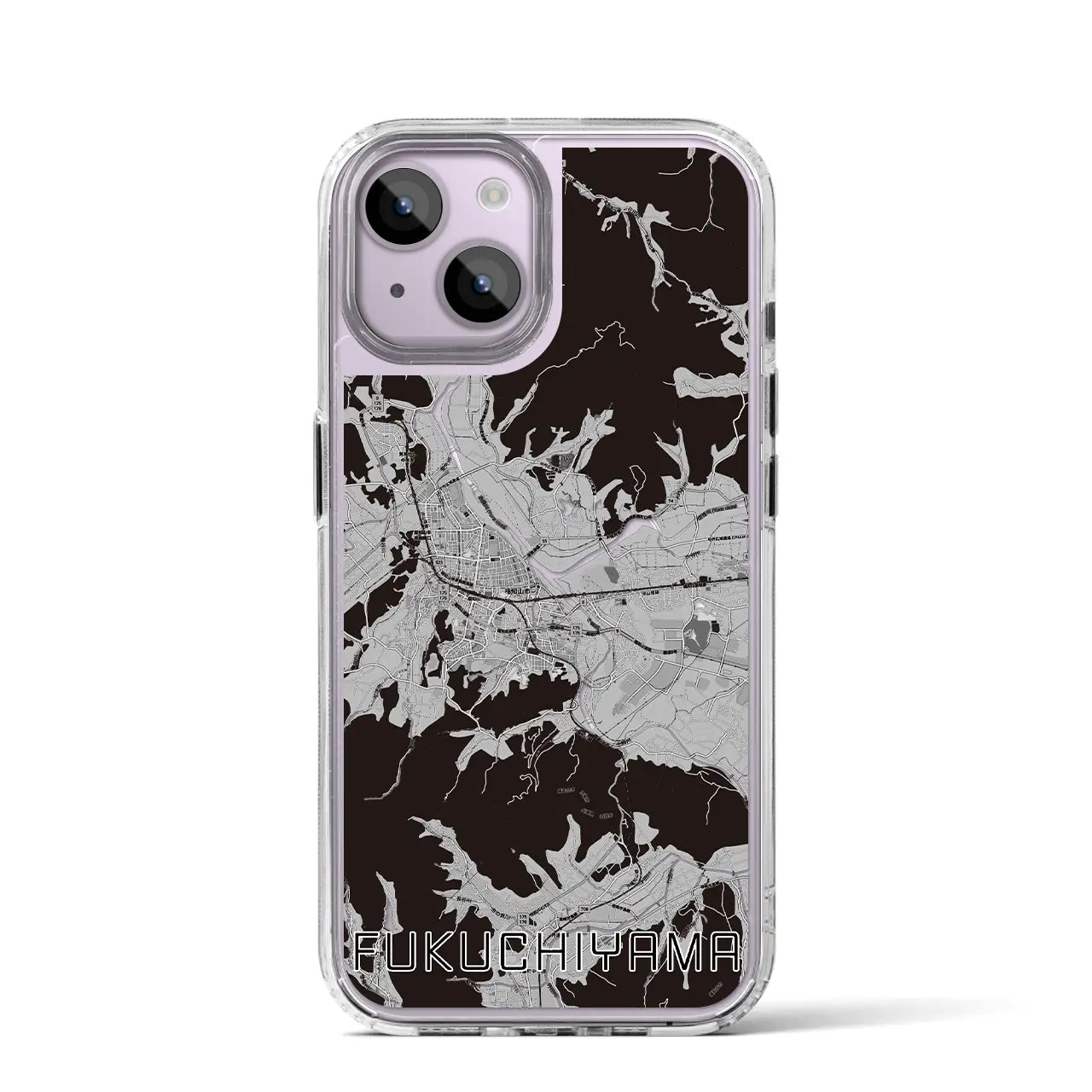 【福知山(京都府)】地図柄iPhoneケース(MagSafeタイプ)