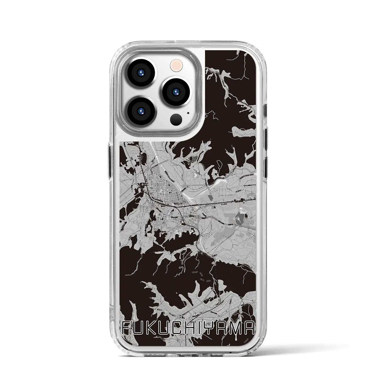 【福知山(京都府)】地図柄iPhoneケース(MagSafeタイプ)