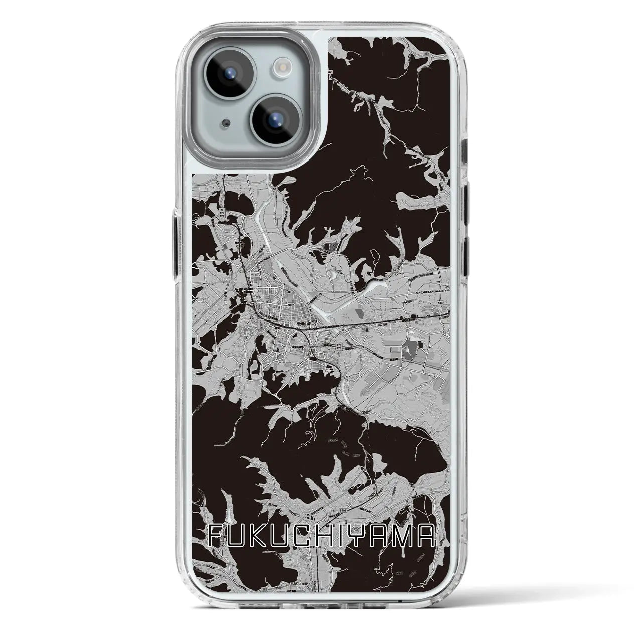 【福知山(京都府)】地図柄iPhoneケース(MagSafeタイプ)