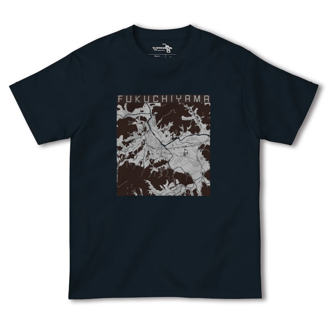 【福知山(京都府)】地図柄ヘビーウェイトTシャツ