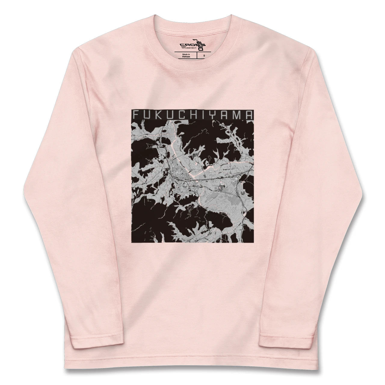 【福知山(京都府)】地図柄ロングスリーブTシャツ