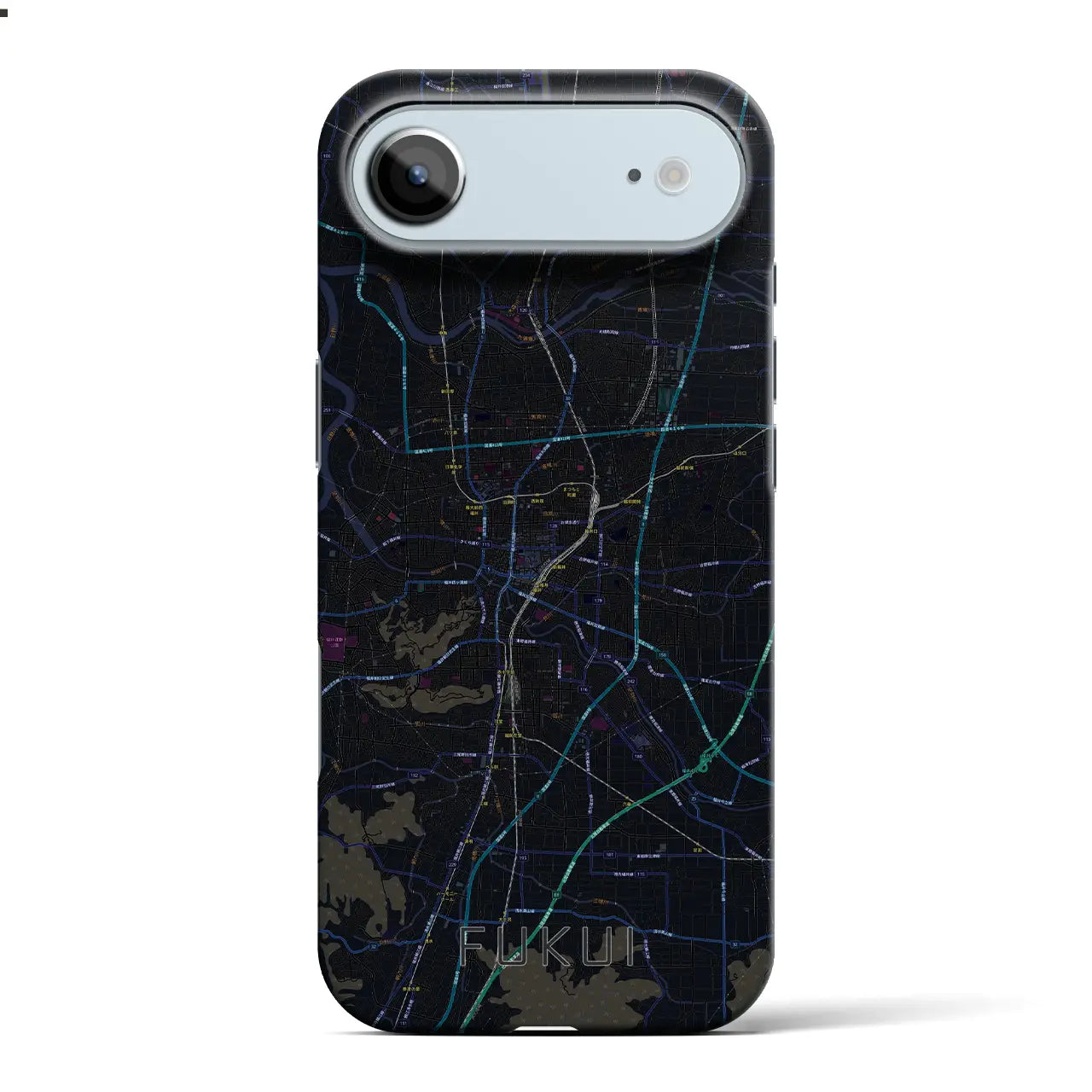 【福井(福井県)】地図柄iPhoneケース(バックカバータイプ)