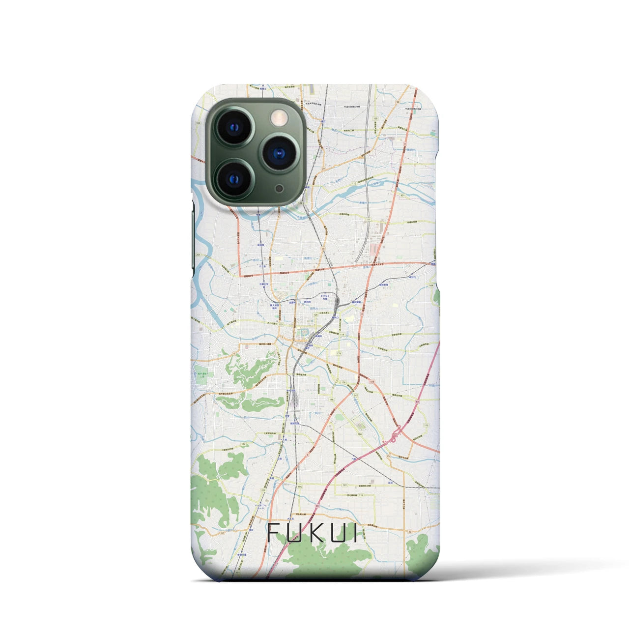 【福井(福井県)】地図柄iPhoneケース(バックカバータイプ)
