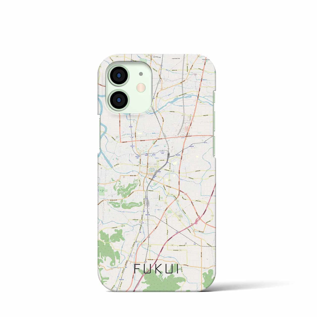 【福井(福井県)】地図柄iPhoneケース(バックカバータイプ)