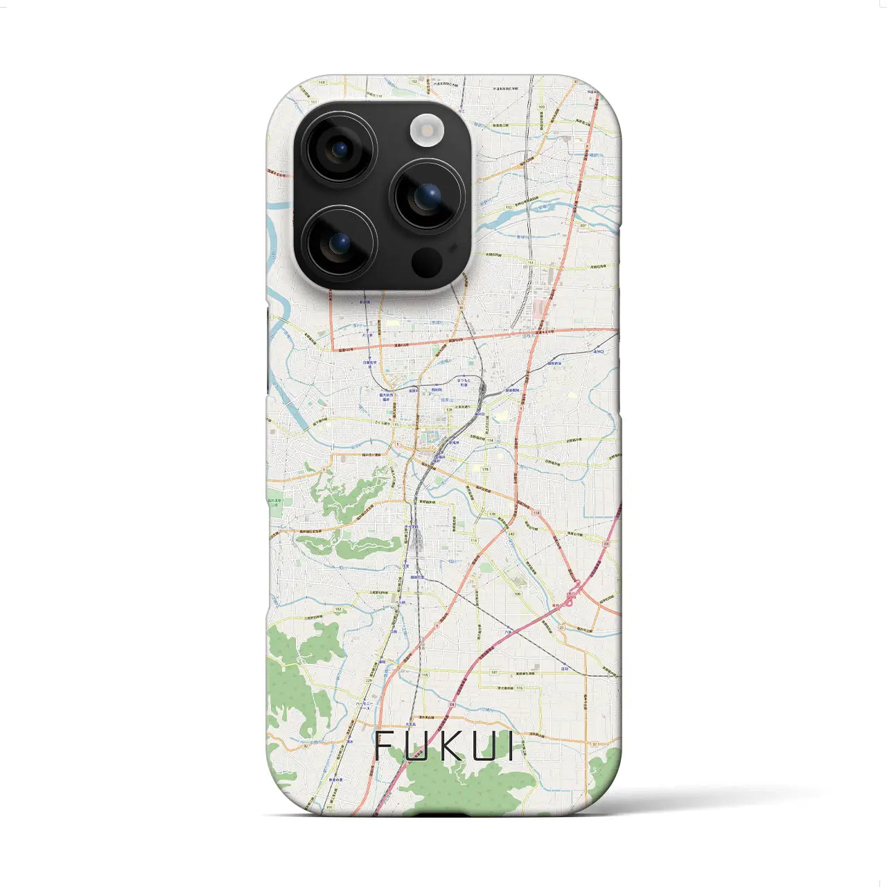 【福井(福井県)】地図柄iPhoneケース(バックカバータイプ)