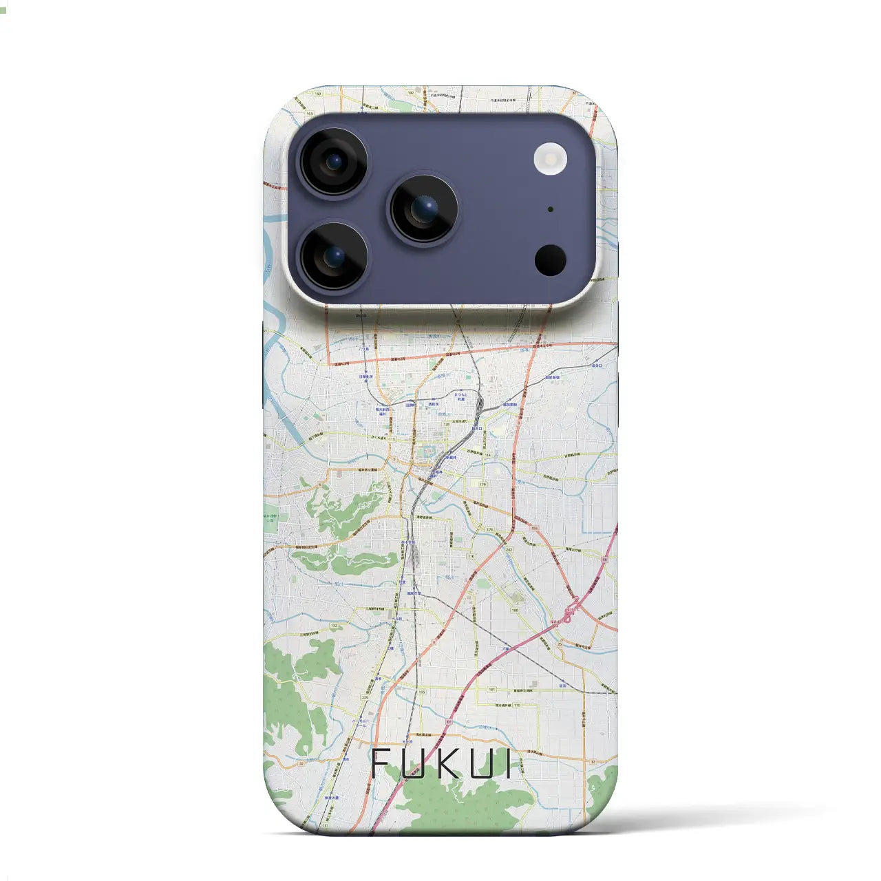【福井(福井県)】地図柄iPhoneケース(バックカバータイプ)