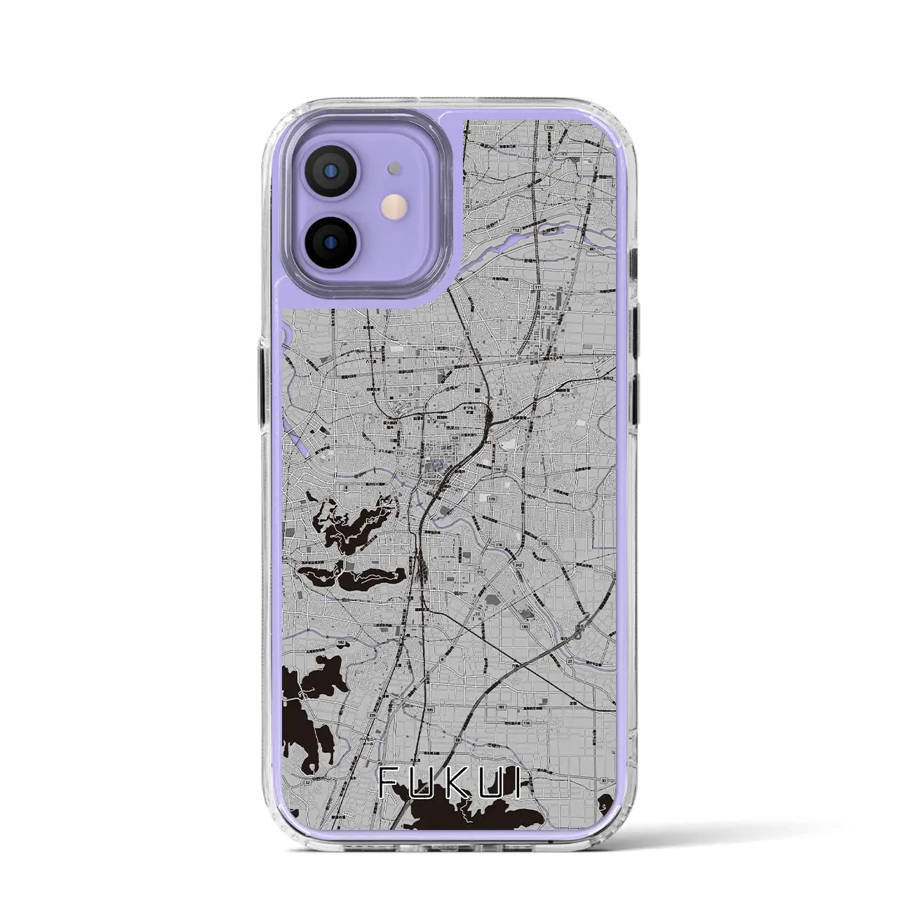 【福井(福井県)】地図柄iPhoneケース(MagSafeタイプ)
