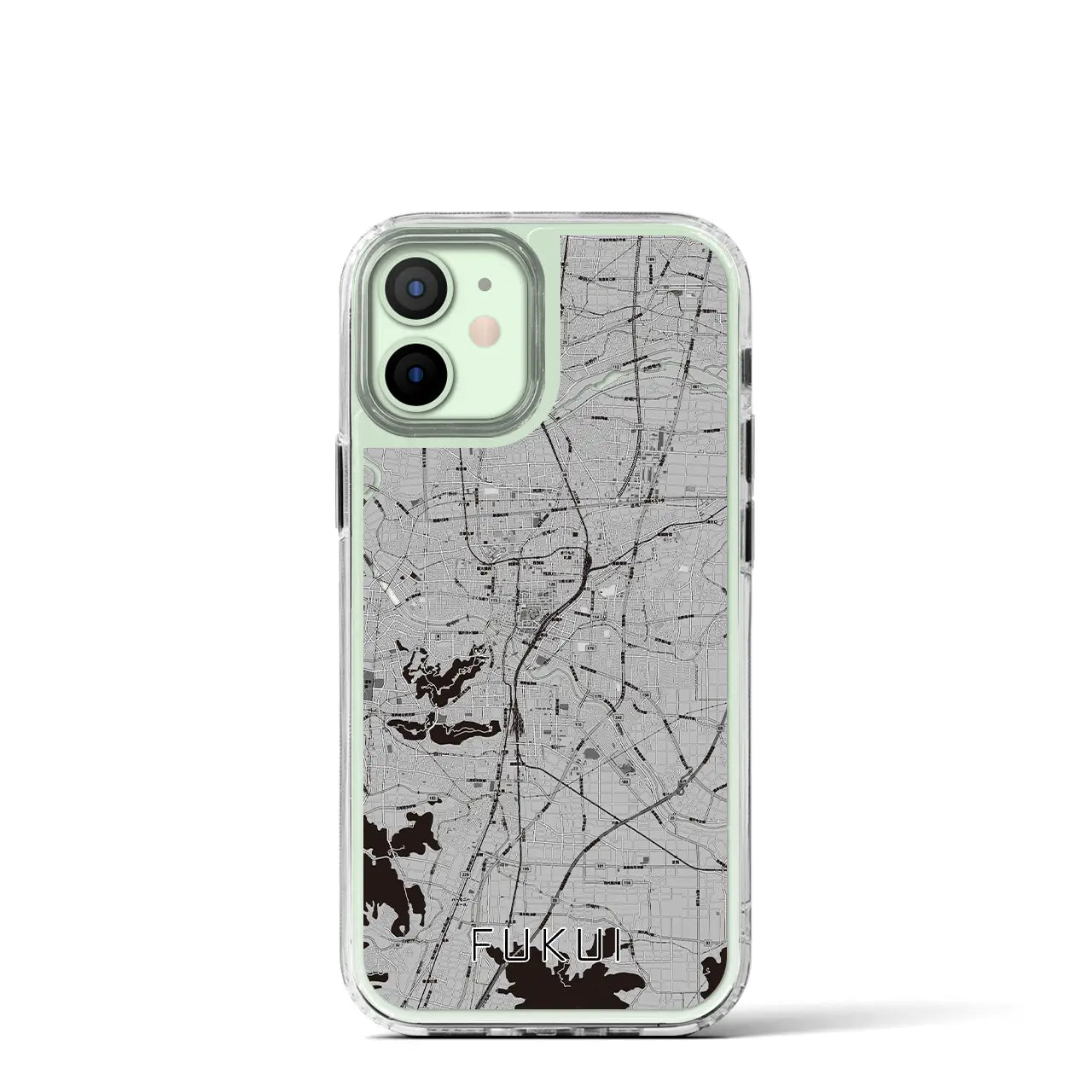 【福井(福井県)】地図柄iPhoneケース(MagSafeタイプ)