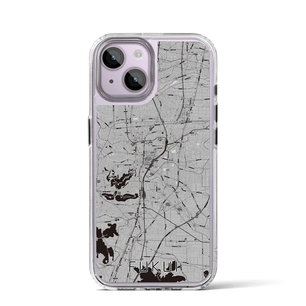 【福井(福井県)】地図柄iPhoneケース(MagSafeタイプ)