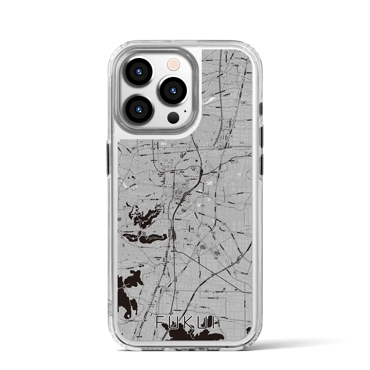 【福井(福井県)】地図柄iPhoneケース(MagSafeタイプ)