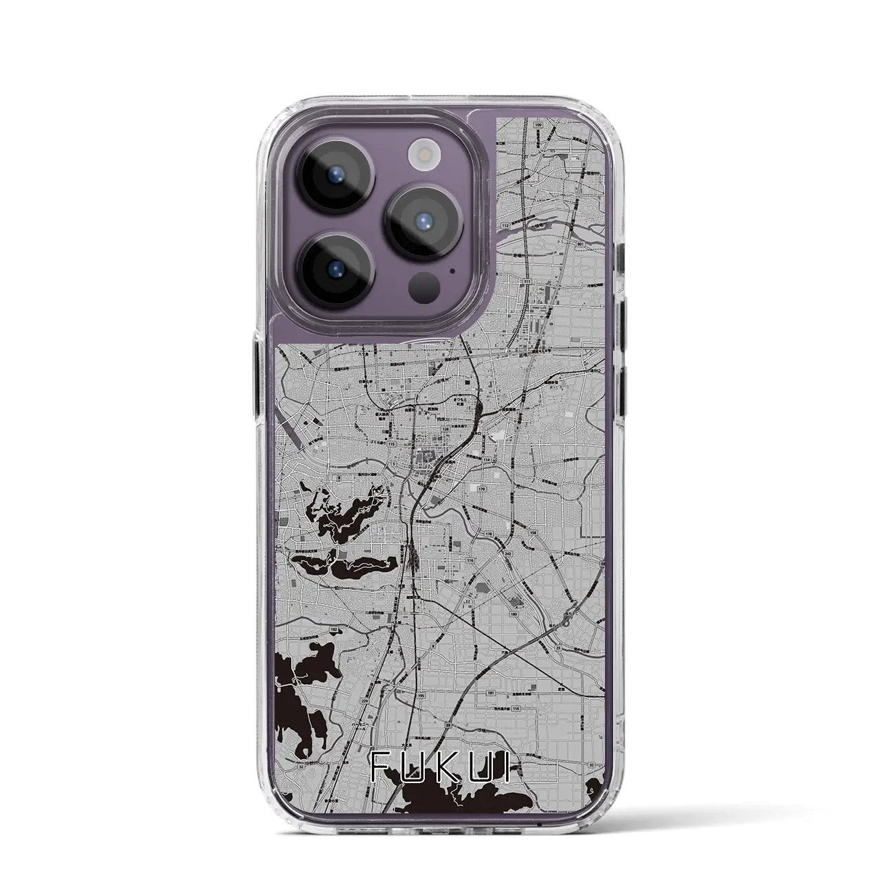 【福井(福井県)】地図柄iPhoneケース(MagSafeタイプ)