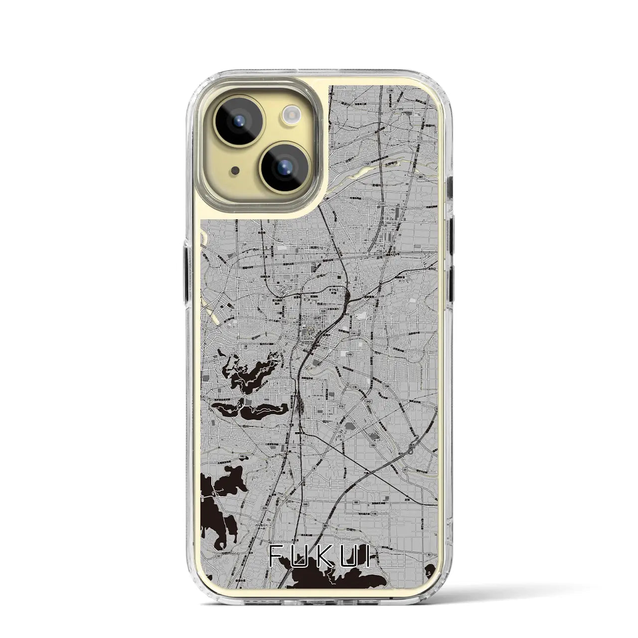 【福井(福井県)】地図柄iPhoneケース(MagSafeタイプ)