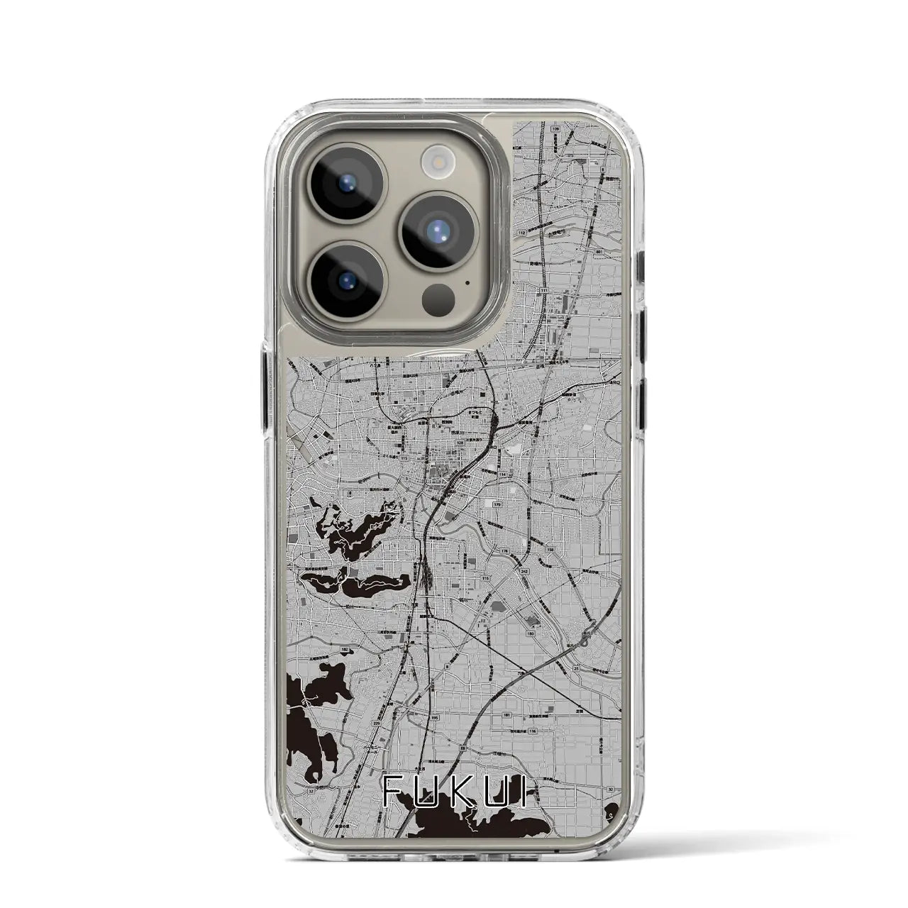 【福井(福井県)】地図柄iPhoneケース(MagSafeタイプ)