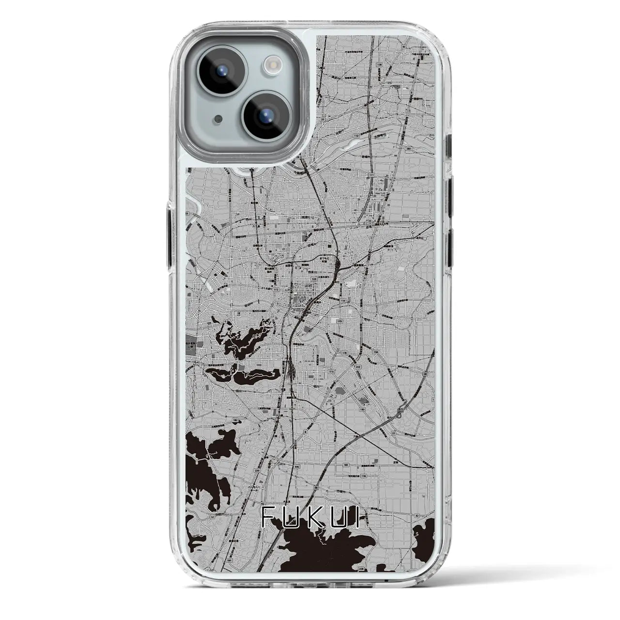 【福井(福井県)】地図柄iPhoneケース(MagSafeタイプ)