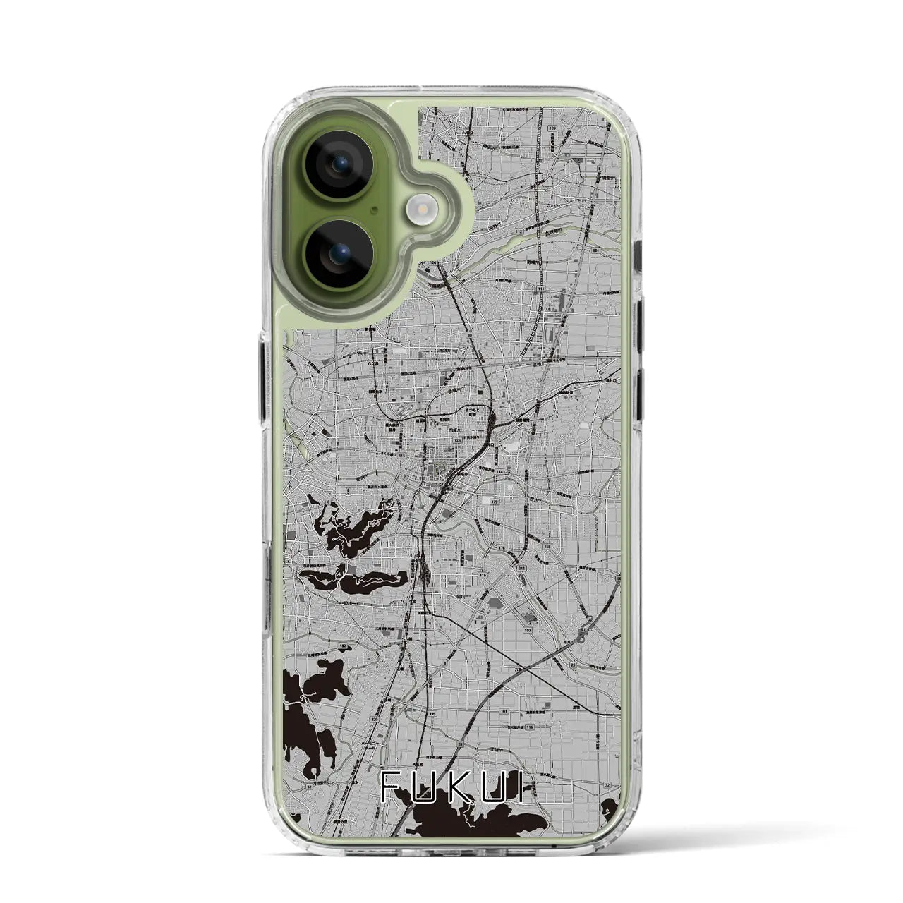 【福井(福井県)】地図柄iPhoneケース(MagSafeタイプ)