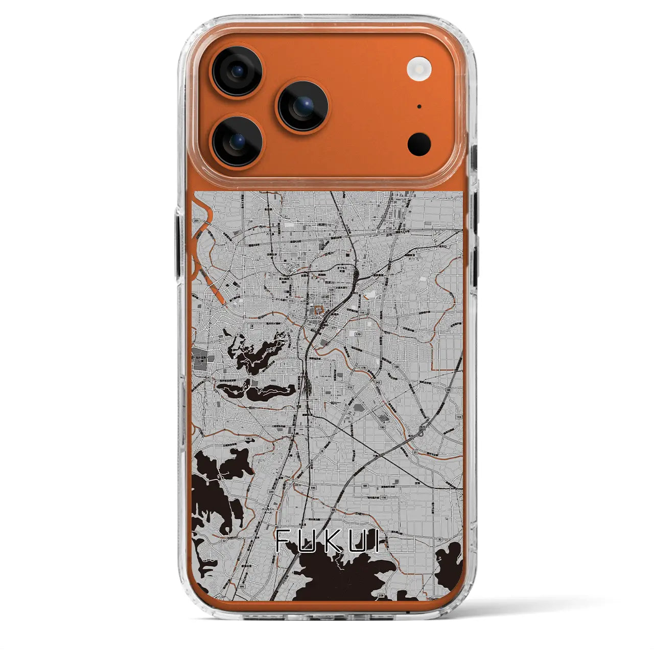 【福井(福井県)】地図柄iPhoneケース(MagSafeタイプ)