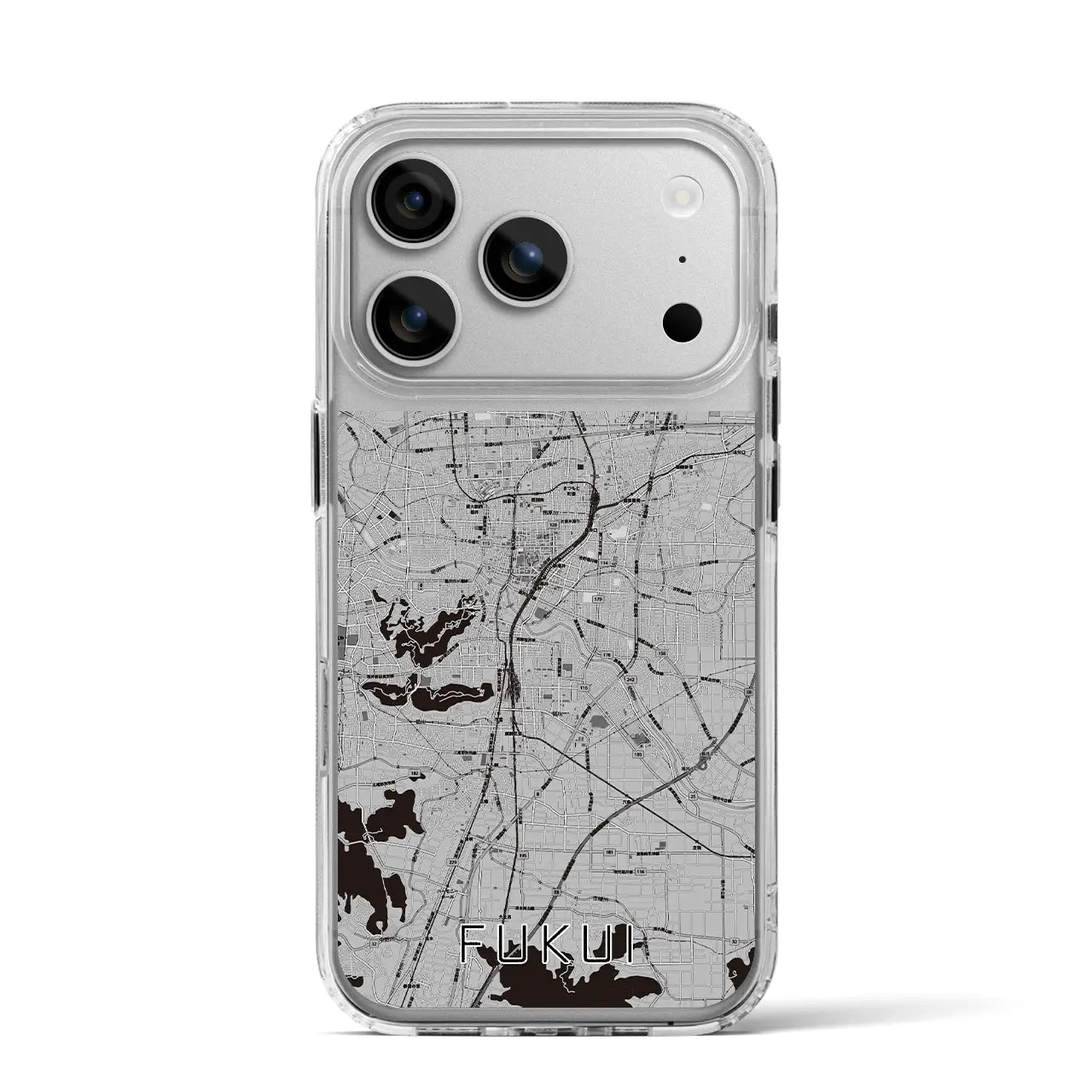 【福井(福井県)】地図柄iPhoneケース(MagSafeタイプ)