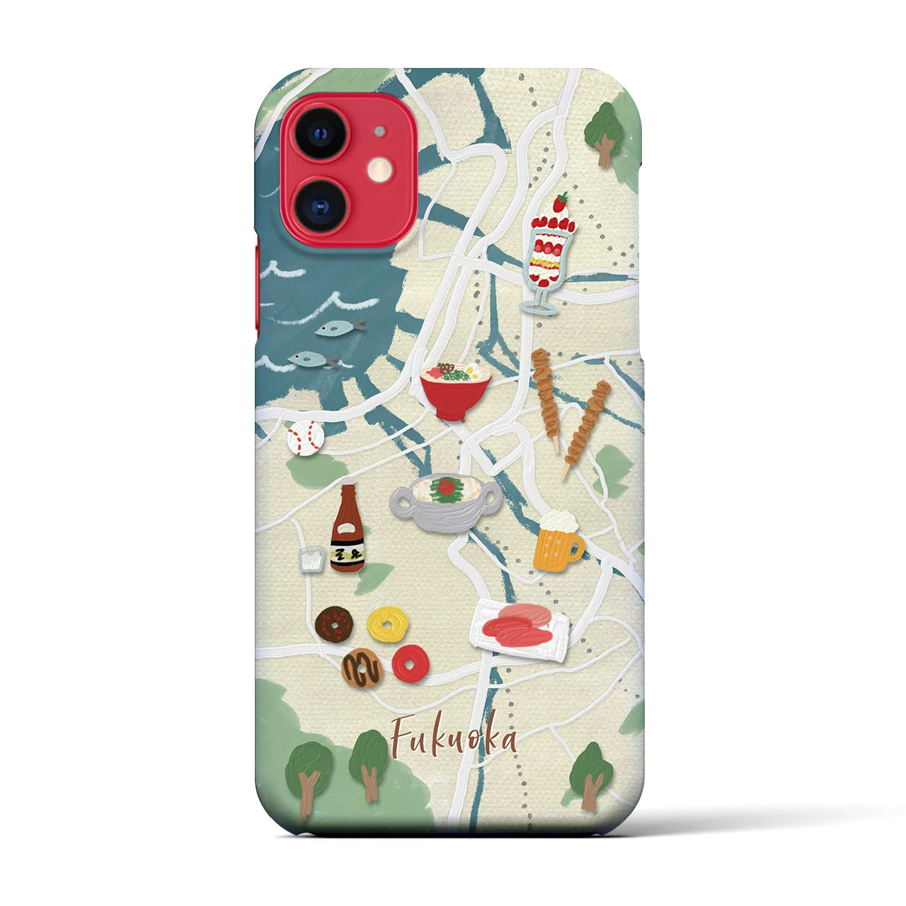 【福岡】Walk & Eat iPhoneケース(バックカバータイプ)