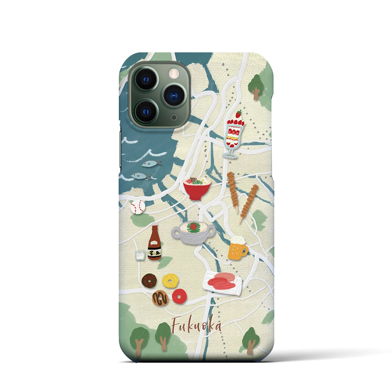 【福岡】Walk & Eat iPhoneケース(バックカバータイプ)