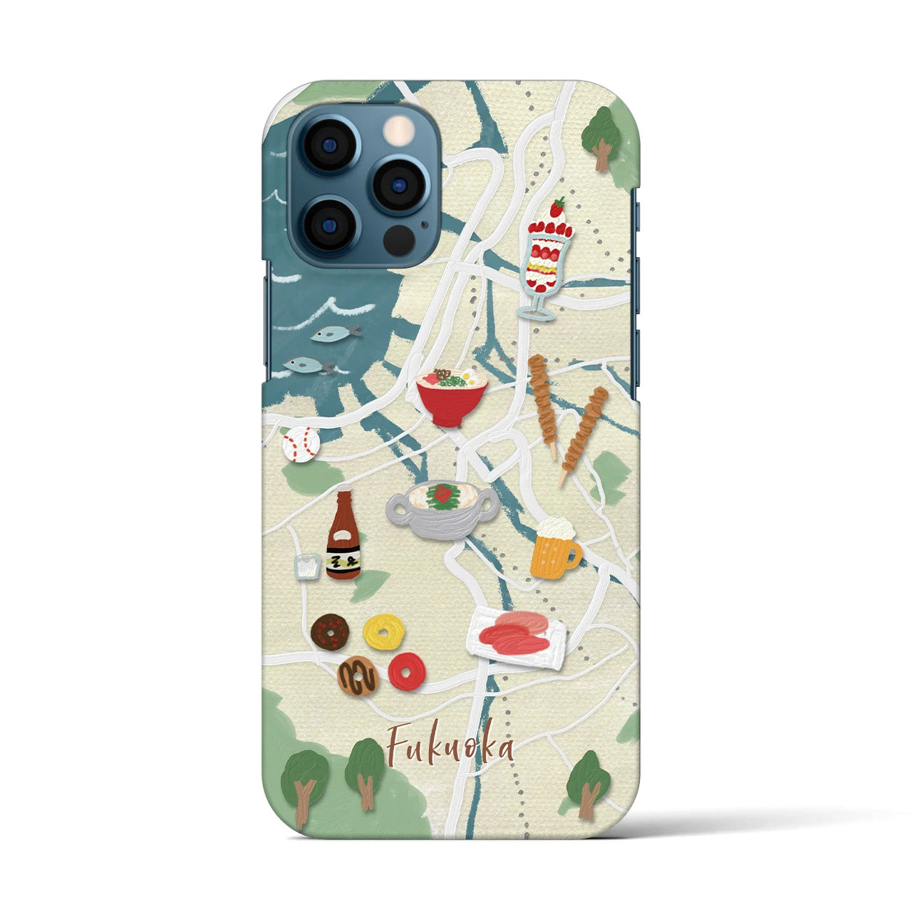 【福岡】Walk & Eat iPhoneケース(バックカバータイプ)