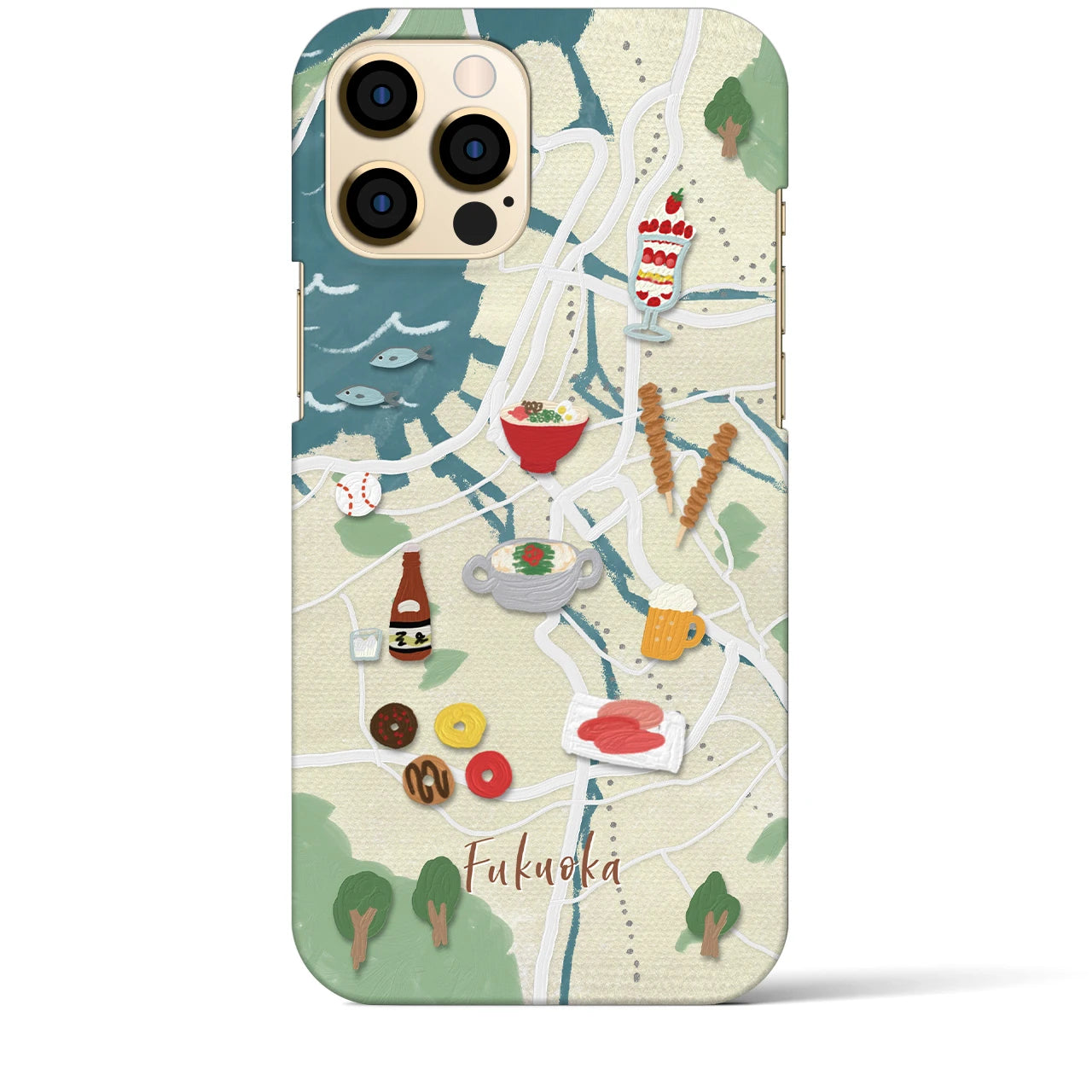 【福岡】Walk & Eat iPhoneケース(バックカバータイプ)