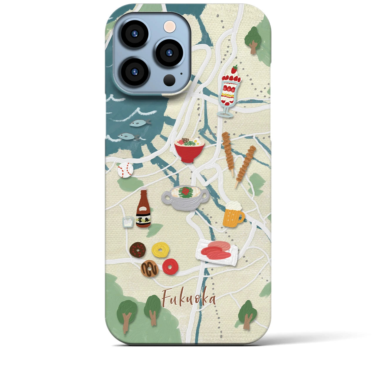 【福岡】Walk & Eat iPhoneケース(バックカバータイプ)