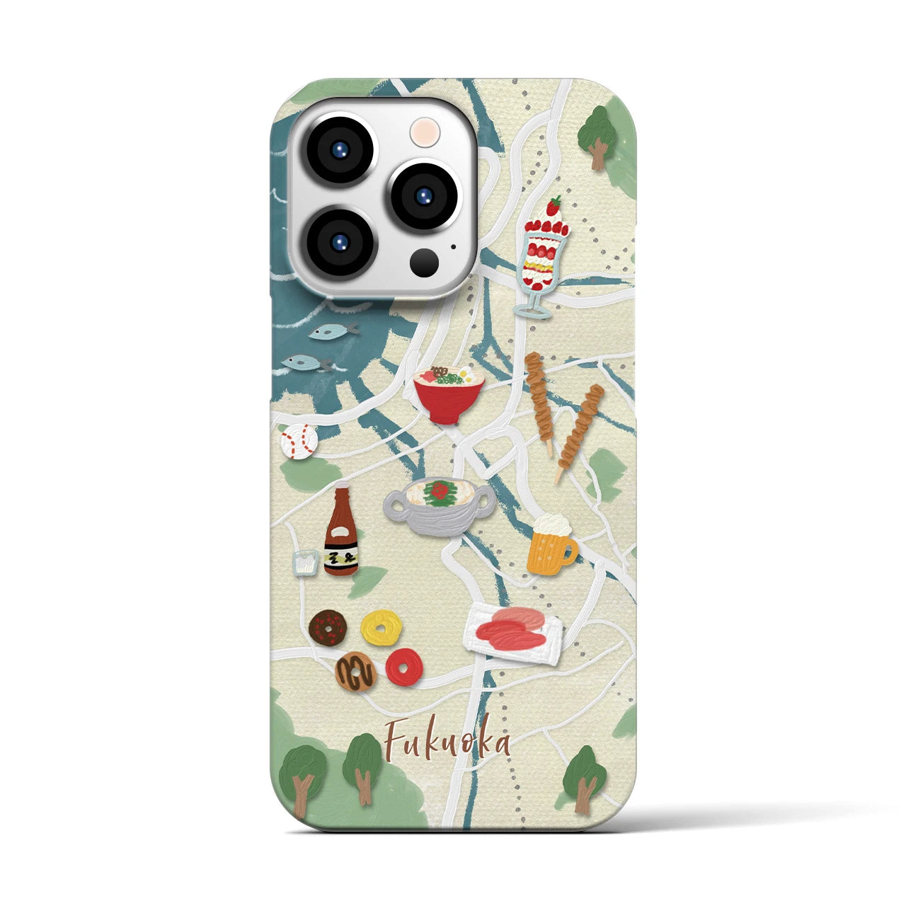 【福岡】Walk & Eat iPhoneケース(バックカバータイプ)
