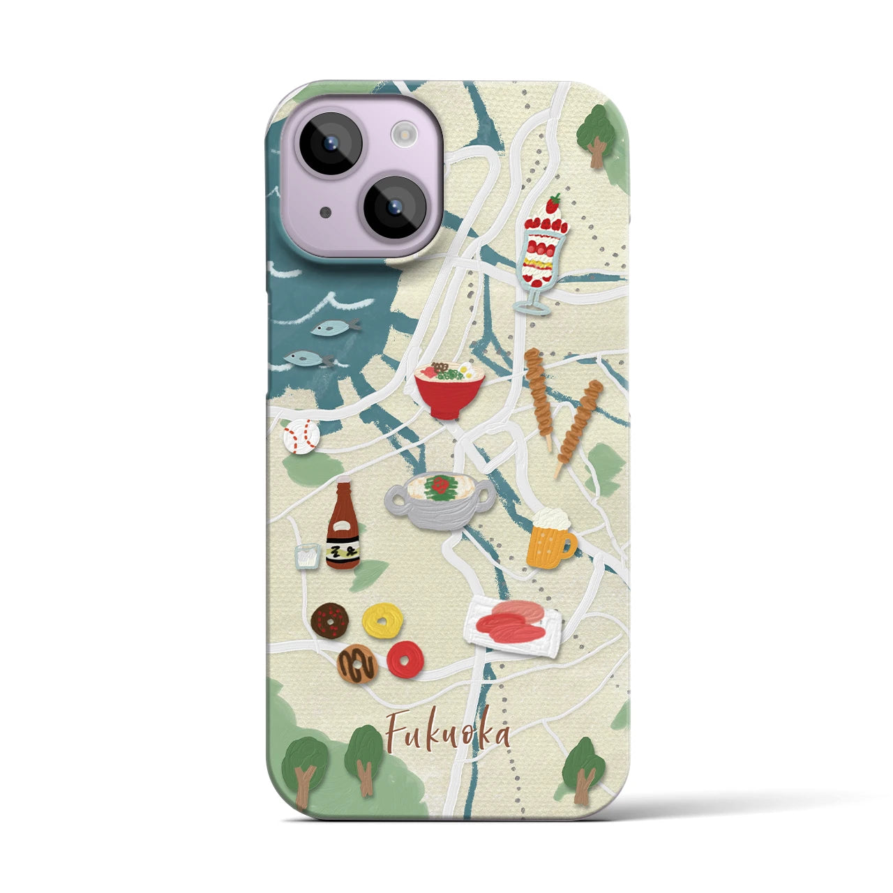 【福岡】Walk & Eat iPhoneケース(バックカバータイプ)